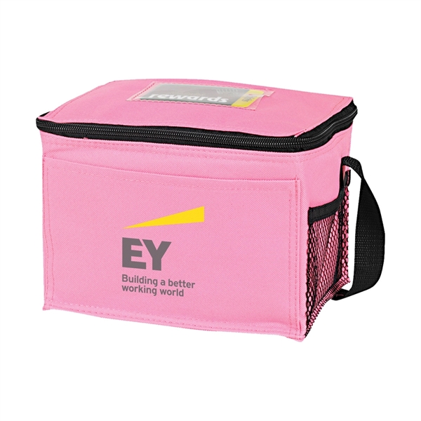 Six pack cooler lunch bag with ID holder.... from ASI 31517 Admart Products / Admart Line