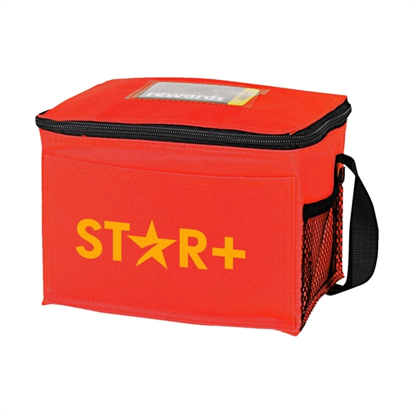 Six pack cooler lunch bag with ID holder.... from ASI 31517 Admart Products / Admart Line