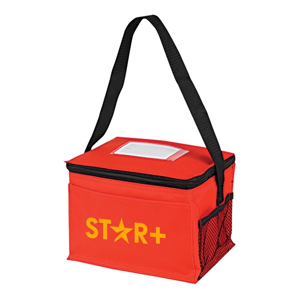 Six pack cooler lunch bag with ID holder.... from ASI 31517 Admart Products / Admart Line