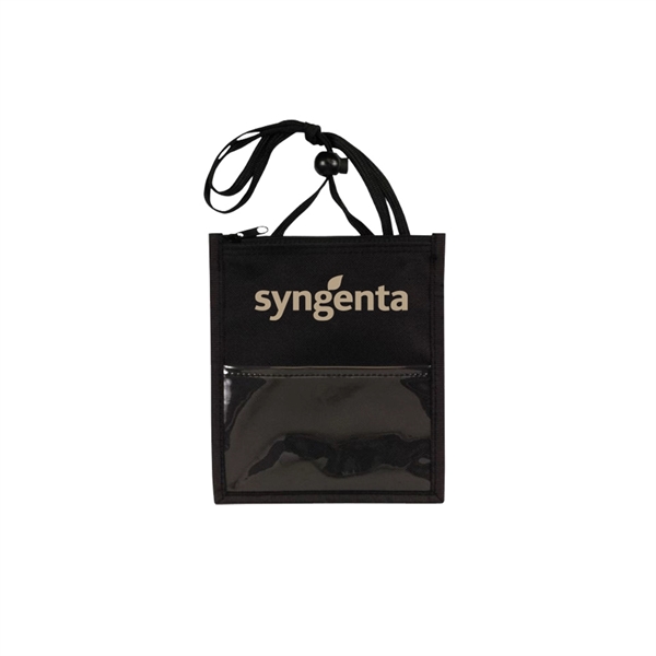 Large badge holder with zipper tote opening.... from ASI 31517 Admart Products