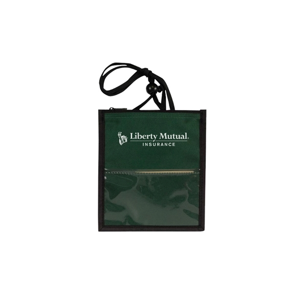 Large badge holder with zipper tote opening.... from ASI 31517 Admart Products