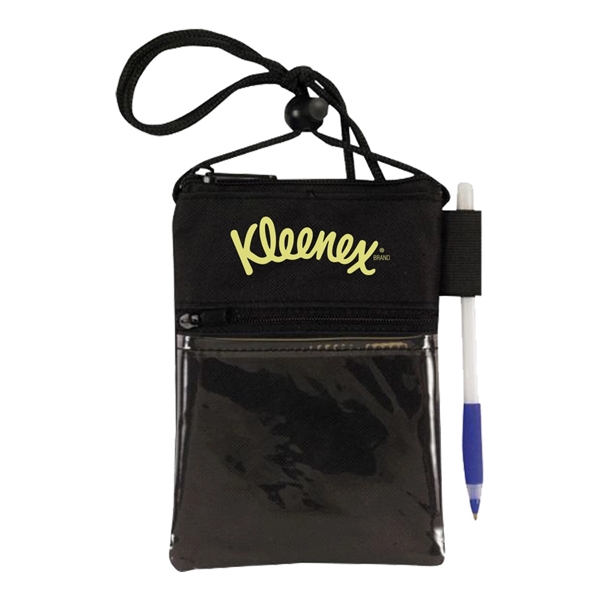 Badge holder with zipper top opening.... from ASI 31517 Admart Products / Admart Line