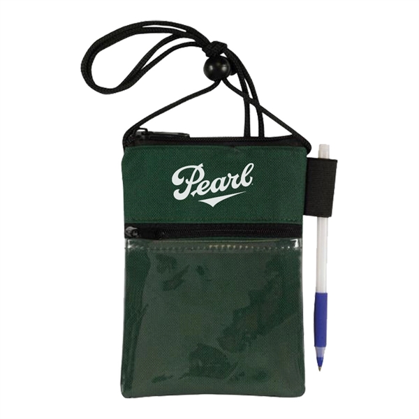 Badge holder with zipper top opening.... from ASI 31517 Admart Products / Admart Line