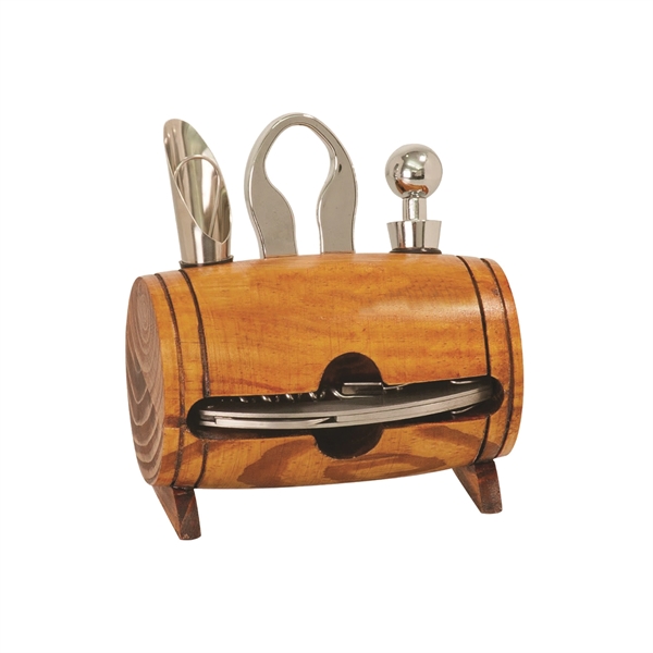 4-Piece Barrel Wine Tool Set... from ASI 74601 Calico