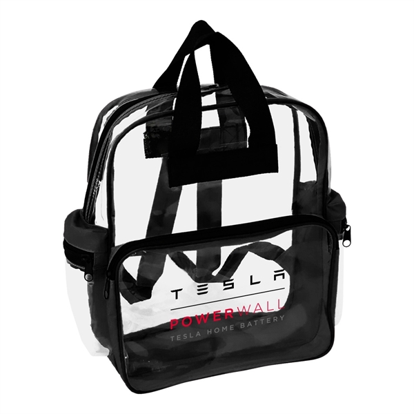 Rainbow Clear Vinyl Zippered Backpack... from ASI 31517 Admart Products / Admart Line