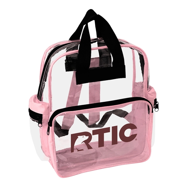 Rainbow Clear Vinyl Zippered Backpack... from ASI 31517 Admart Products / Admart Line