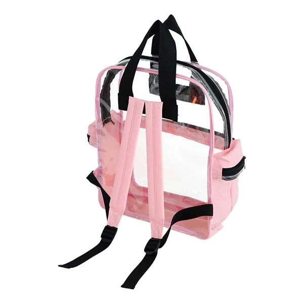 Rainbow Clear Vinyl Zippered Backpack... from ASI 31517 Admart Products / Admart Line