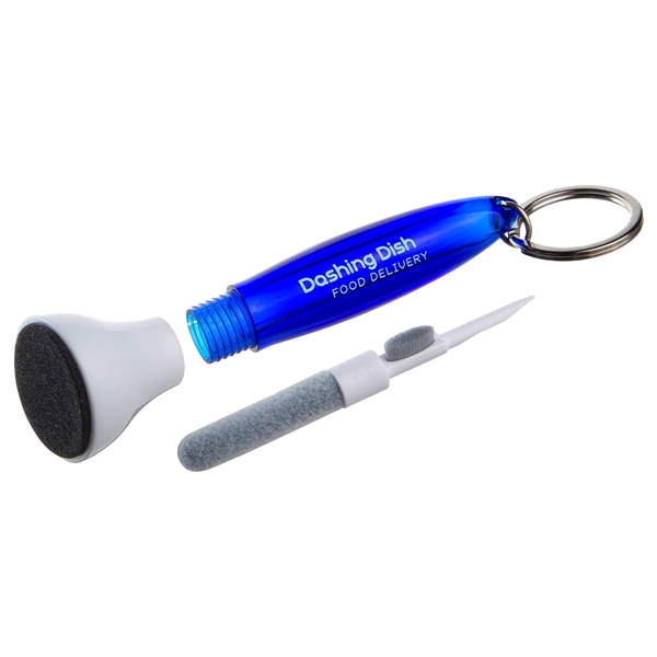 Microfiber Earbud & Screen Cleaner with Key Ring... from ASI 36730 Ariel Premium Supply Inc