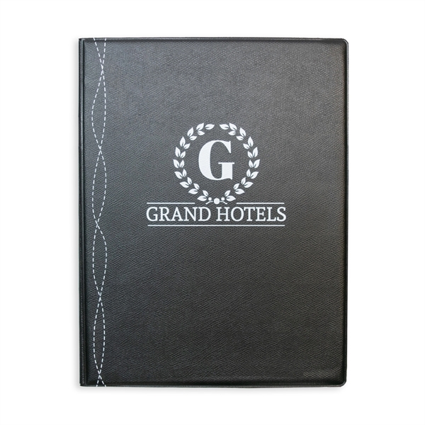 Standard Writing pad with premium Moroccan vinyl and Swirl Stitch design.... from ASI 54040 Fey Promo / Fey Binders and Organization Solutions