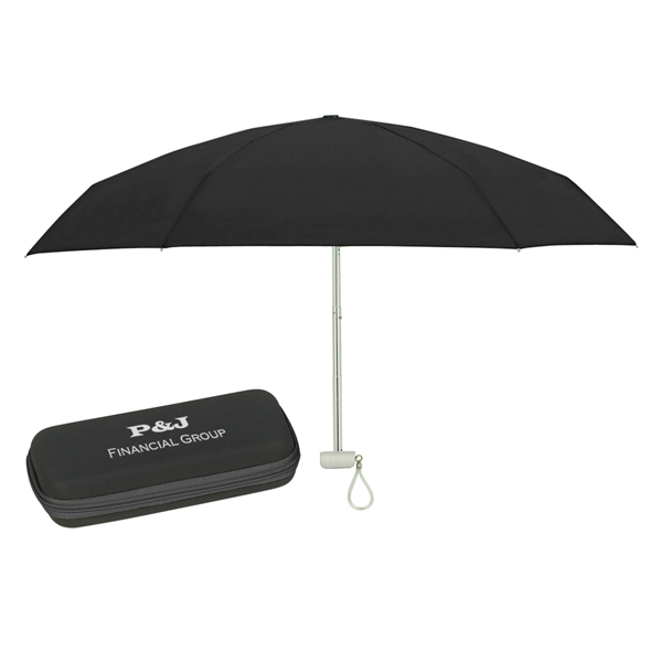 Folding travel umbrella with EVA case and metal shaft, 37" arc.... from ASI 61125 Hit Promotional Products / Hit®