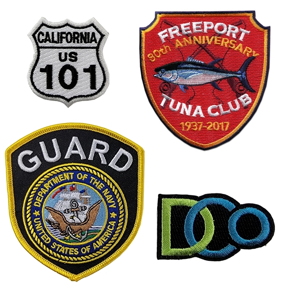 Embroidered patches with up to 75% embroidery coverage, up to nine... from ASI 90160 Suntex Industries