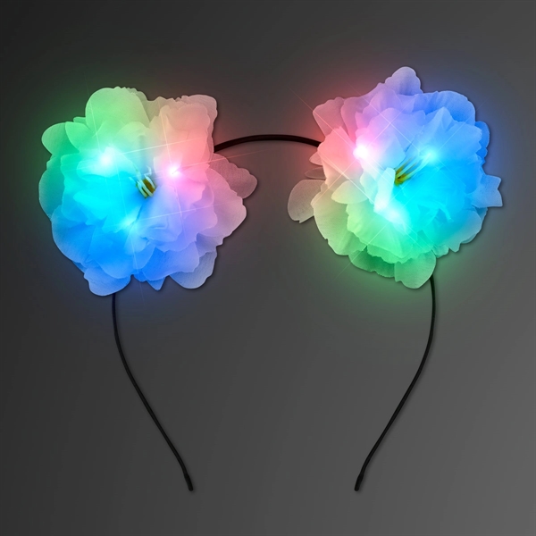 Flower Ears Color Change LED Headband; Blank Pricing... from ASI 34194 ALightPromos