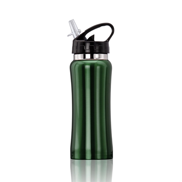 Stainless steel sport bottle with easy to drink spout... from ASI 84592 St Regis Group