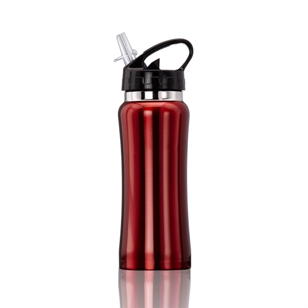 Stainless steel sport bottle with easy to drink spout... from ASI 84592 St Regis Group