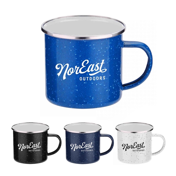 16 oz. campfire mug made of iron and stainless steel with... from ASI 63549 Jornik Manufacturing Corp / Jornik