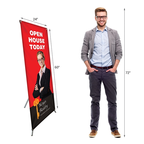 X-Banner Kit with  60" X 24" Banner... from ASI 80228 Quinn
