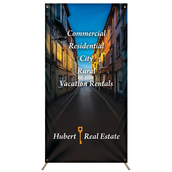 X-Banner 60" X 31" Kit with Banner, adjustable hardware and carry... from ASI 80228 Quinn