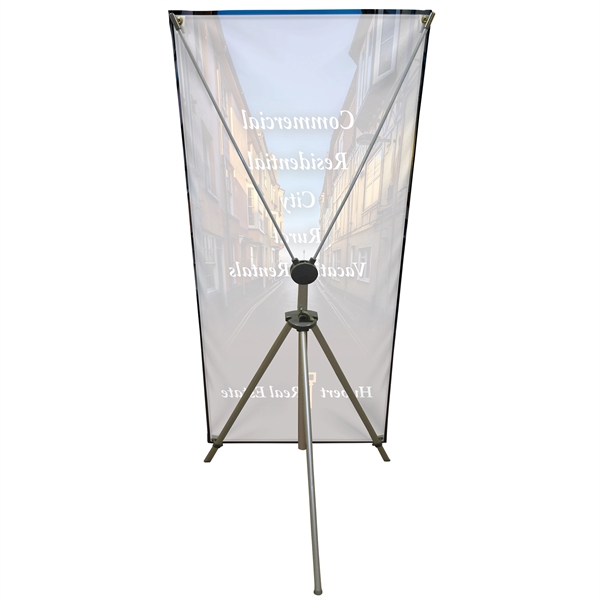 X-Banner 60" X 31" Kit with Banner, adjustable hardware and carry... from ASI 80228 Quinn