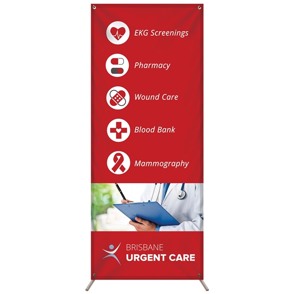 X-Banner Kit with  30.5" X 74" Banner.... from ASI 80228 Quinn