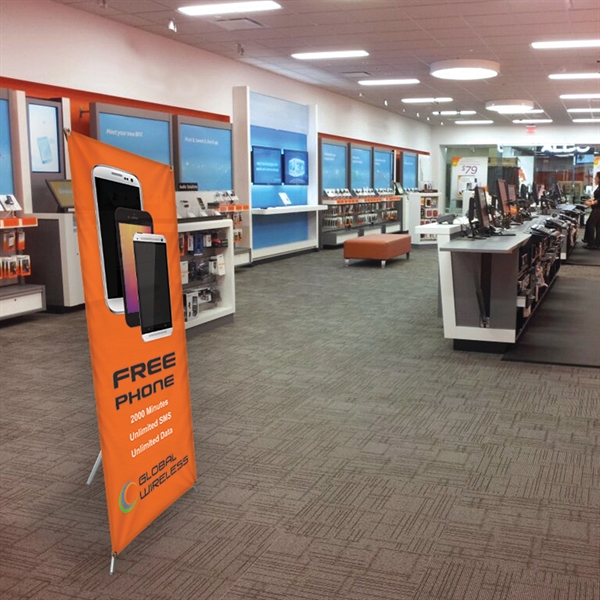 X-Banner Kit with  30.5" X 74" Banner.... from ASI 80228 Quinn