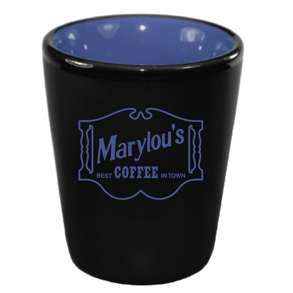 2 Oz. ceramic shot with black matte finish.... from ASI 74245 Nordic Co Inc / Nordic Nordic Promos