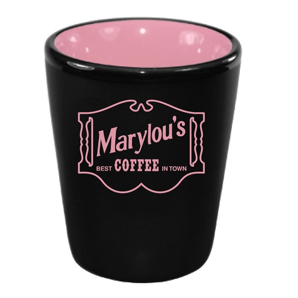 2 Oz. ceramic shot with black matte finish.... from ASI 74245 Nordic Co Inc / Nordic Nordic Promos