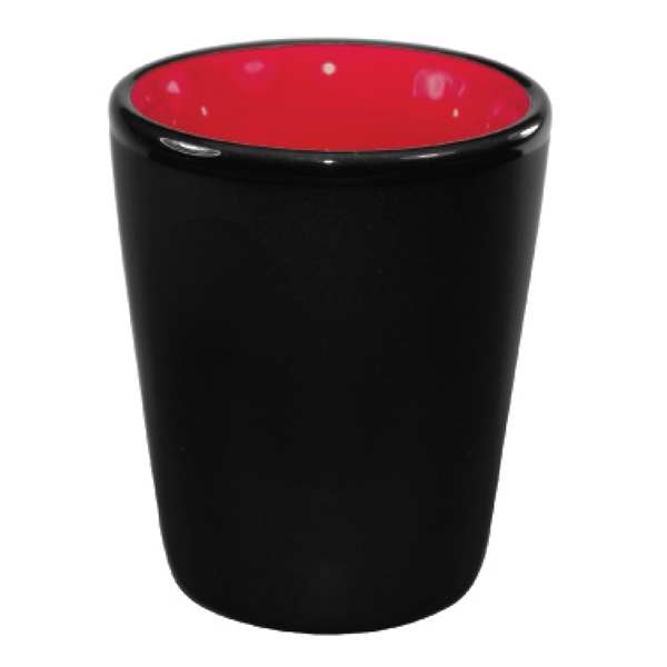 2 Oz. ceramic shot with black matte finish.... from ASI 74245 Nordic Co Inc / Nordic Nordic Promos