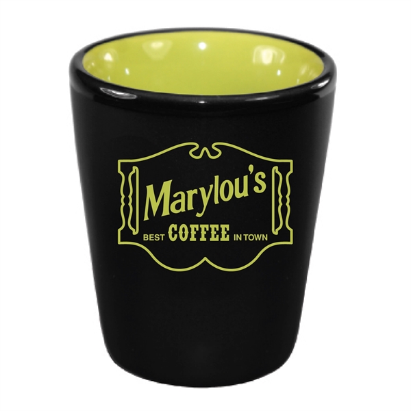 2 Oz. ceramic shot with black matte finish.... from ASI 74245 Nordic Co Inc / Nordic Nordic Promos