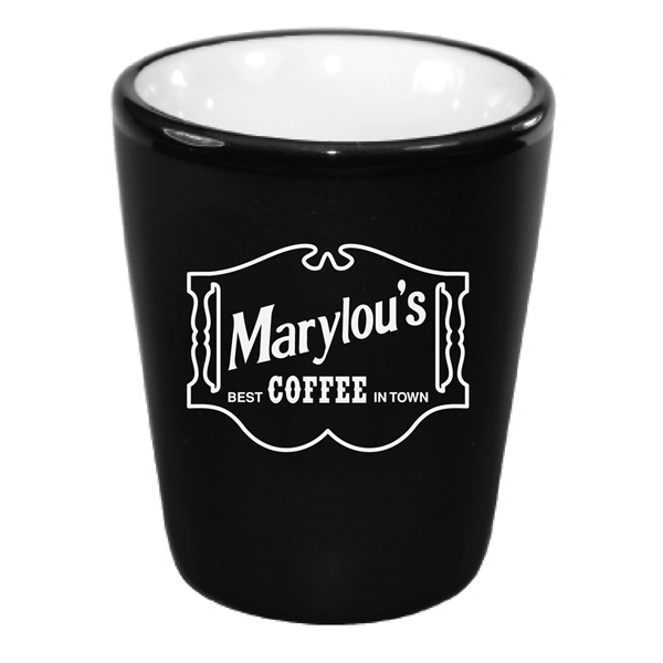 2 Oz. ceramic shot with black matte finish.... from ASI 74245 Nordic Co Inc / Nordic Nordic Promos
