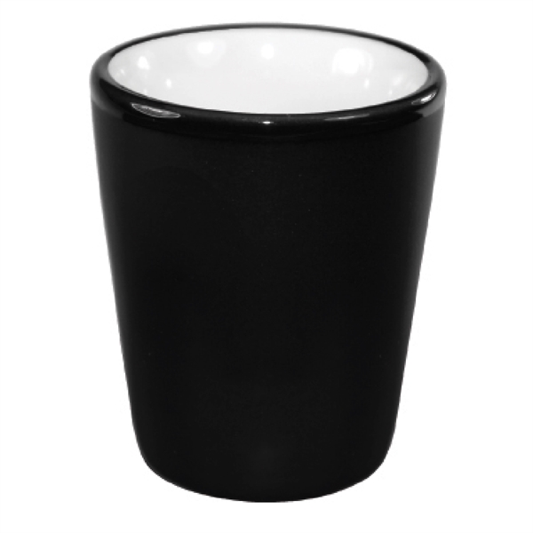 2 Oz. ceramic shot with black matte finish.... from ASI 74245 Nordic Co Inc / Nordic Nordic Promos