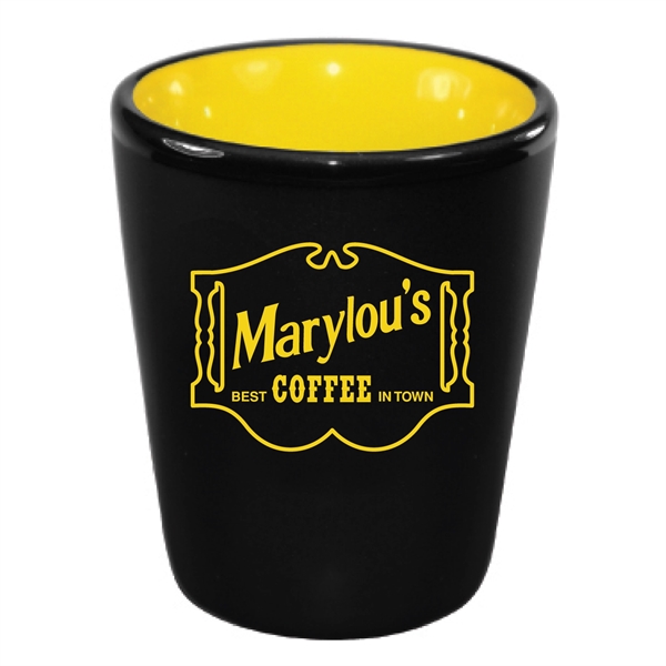 2 Oz. ceramic shot with black matte finish.... from ASI 74245 Nordic Co Inc / Nordic Nordic Promos