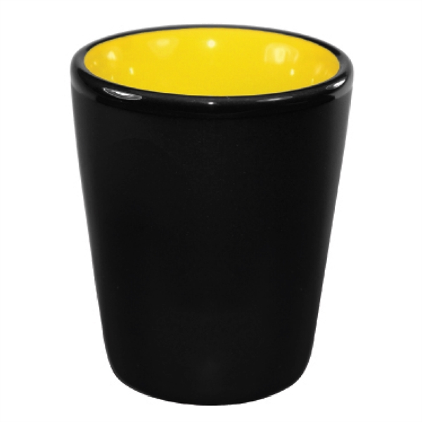 2 Oz. ceramic shot with black matte finish.... from ASI 74245 Nordic Co Inc / Nordic Nordic Promos