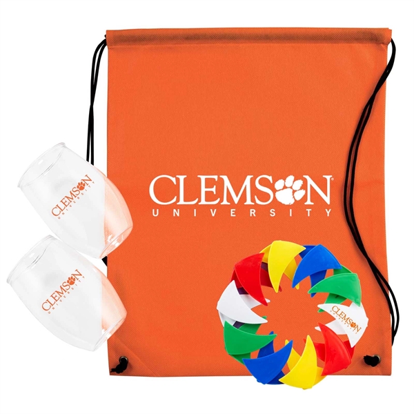 Wine kit with two PET 16 ounce stemless wine tumbler, expanding... from ASI 63549 Jornik Manufacturing Corp