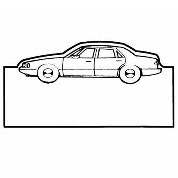 Magnets - Stock Shape Collection - Full Color. Car on box... from ASI 80210 Quikey Mfg Co Inc / Quikey Line