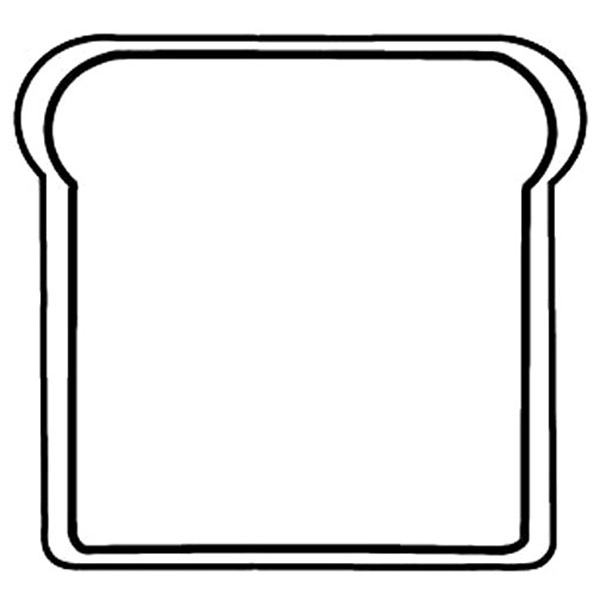 Magnets - Stock Shape Collection - Full Color. Slice of bread... from ASI 80210 Quikey Mfg Co Inc / Quikey Line