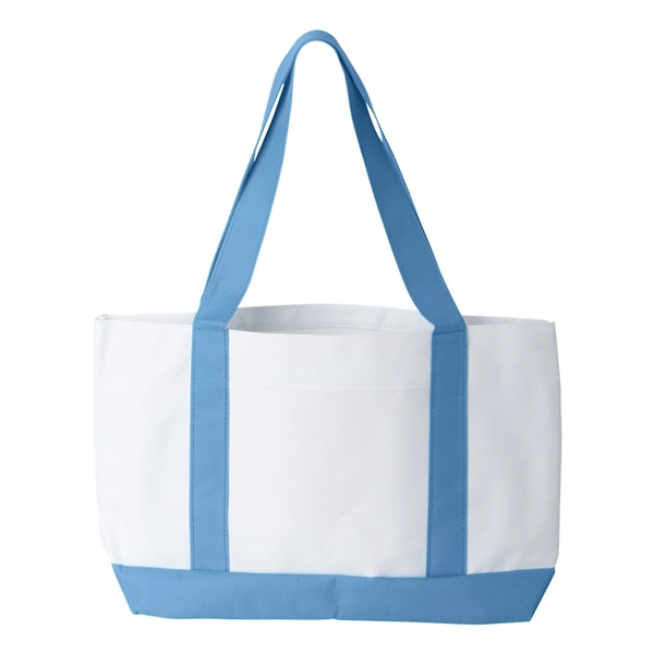 Nylon two-toned tote bag. Blank product.... from ASI 84358 S&S Activewear