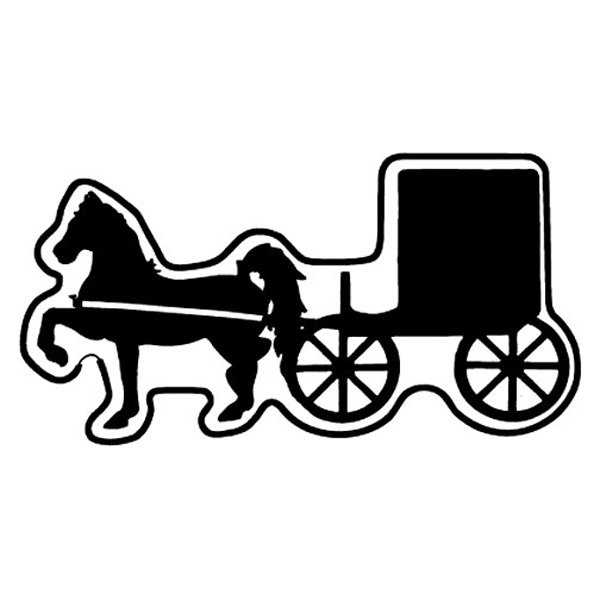 Magnets - Stock Shape Collection - Full Color. Horse and buggy... from ASI 80210 Quikey Mfg Co Inc / Quikey Line