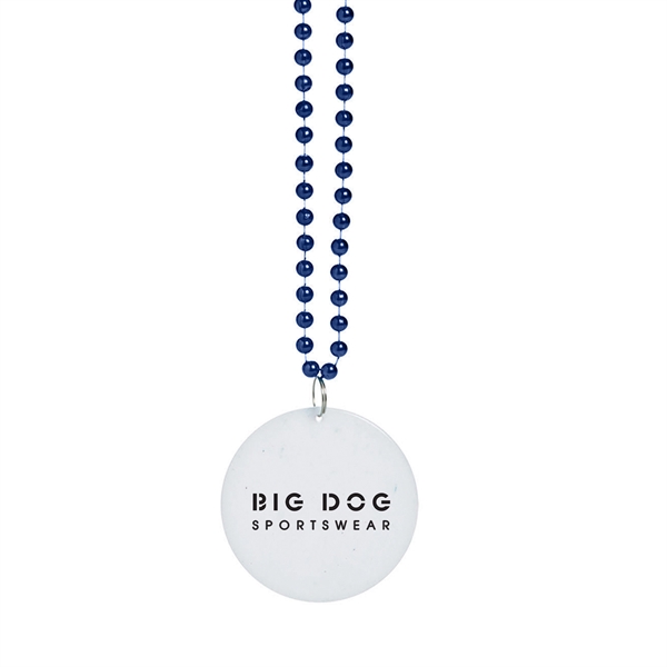 Customize these medallion beaded necklaces with your logo for a refreshing... from ASI 52710 Lincoln Line