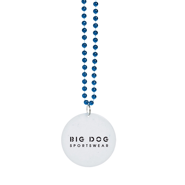 Customize these medallion beaded necklaces with your logo for a refreshing... from ASI 52710 Lincoln Line