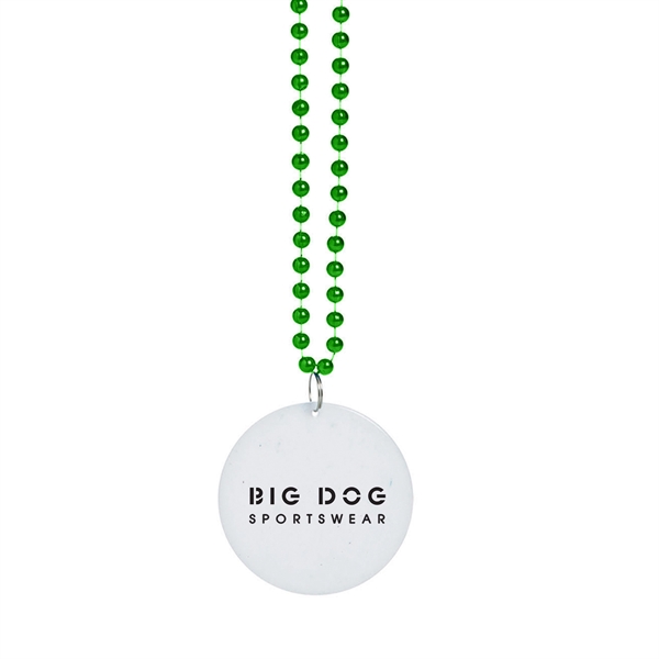 Customize these medallion beaded necklaces with your logo for a refreshing... from ASI 52710 Lincoln Line