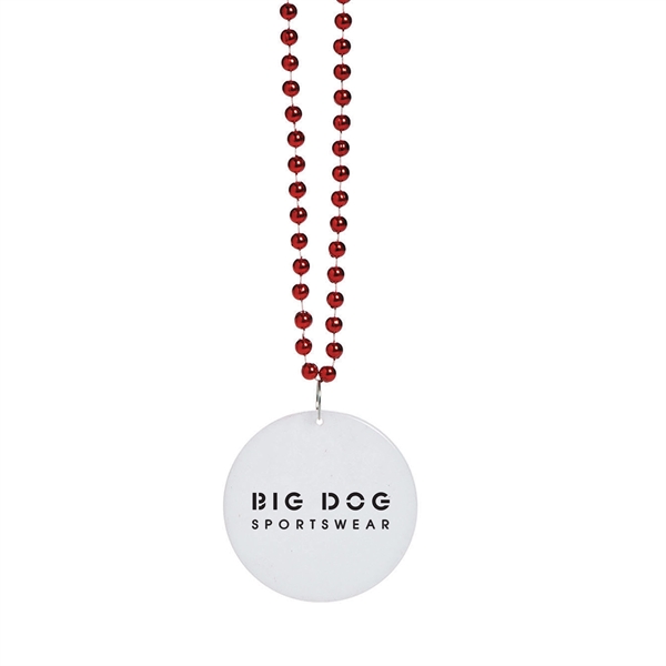 Customize these medallion beaded necklaces with your logo for a refreshing... from ASI 52710 Lincoln Line