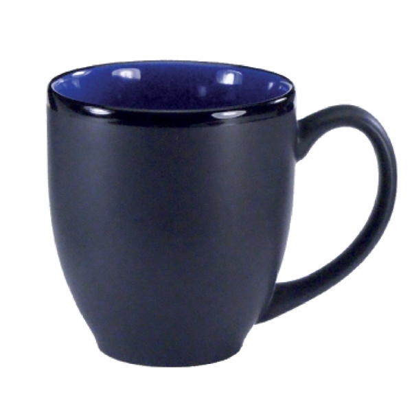 16 Oz. two-tone ceramic bistro cup with black matte finish.... from ASI 74245 Nordic Co Inc / Nordic Nordic Promos
