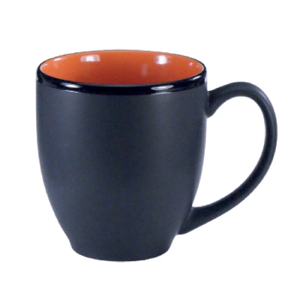 16 Oz. two-tone ceramic bistro cup with black matte finish.... from ASI 74245 Nordic Co Inc / Nordic Nordic Promos