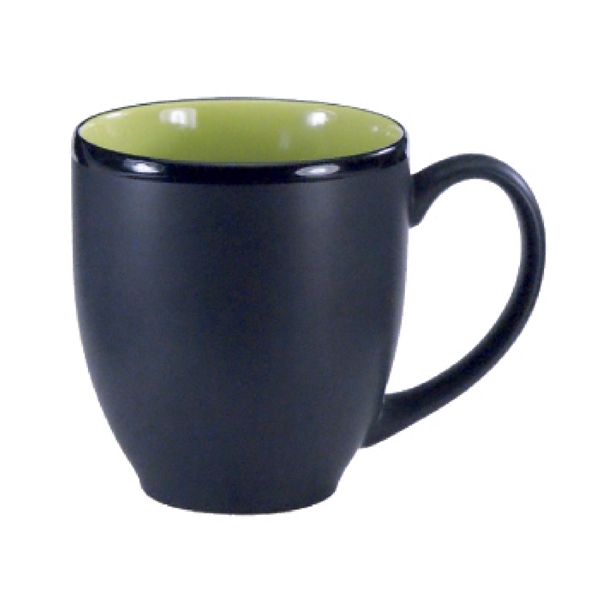 16 Oz. two-tone ceramic bistro cup with black matte finish.... from ASI 74245 Nordic Co Inc / Nordic Nordic Promos