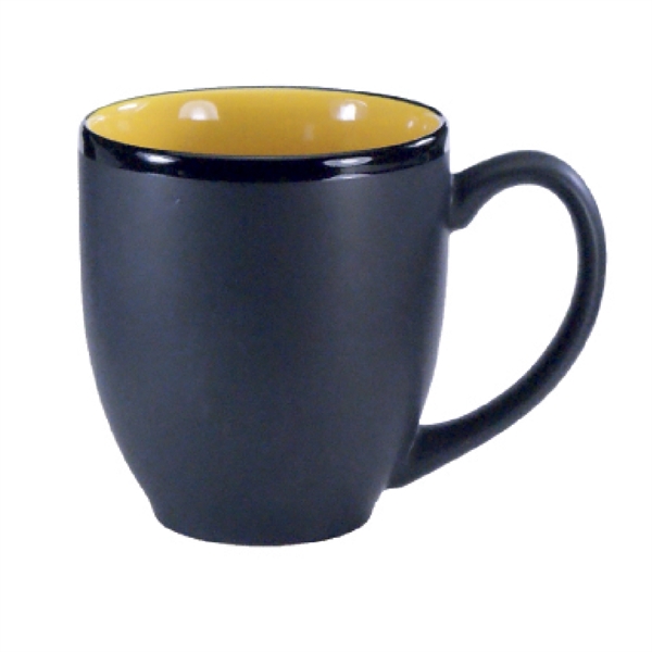 16 Oz. two-tone ceramic bistro cup with black matte finish.... from ASI 74245 Nordic Co Inc / Nordic Nordic Promos