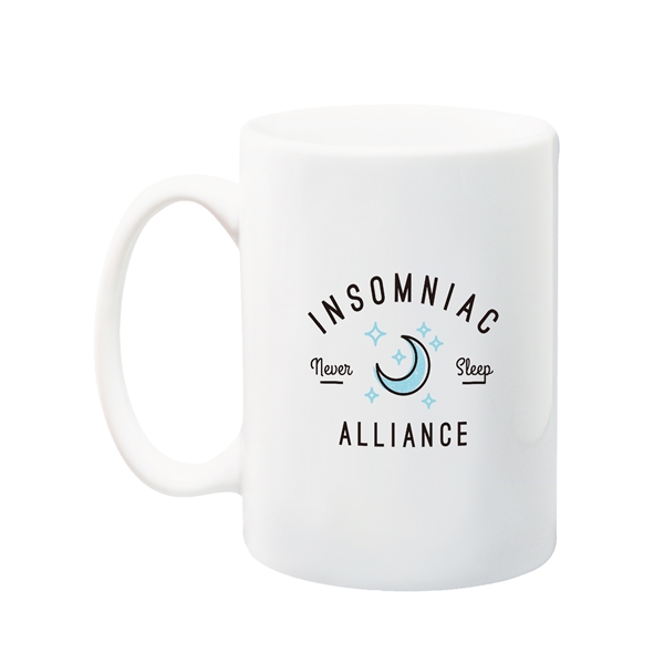 Full color C-handle white ceramic mug holds 11 or 15 oz.... from ASI 79840 The Proinnovative Line / Proinnovative Line