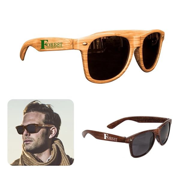 Wood grain sunglasses; offers 100% UVA and UVB protection.... from ASI 52710 Lincoln Line
