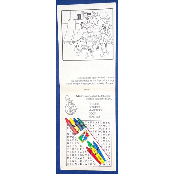 Eating Out Is Fun! activity pad fun pack with a 4-pack... from ASI 45815 Coloring Book Solutions / Coloring Book Solutions™