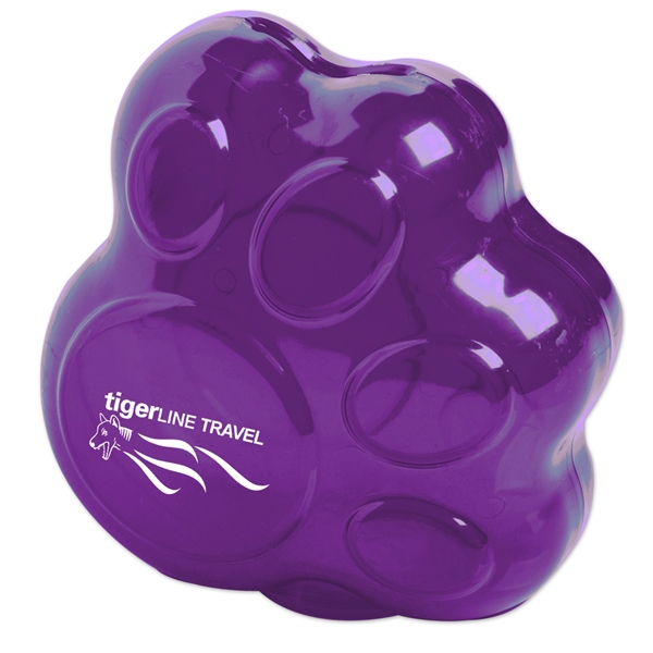 Paw shaped bank with money slot on the top and twist... from ASI 52840 Evans Manufacturing