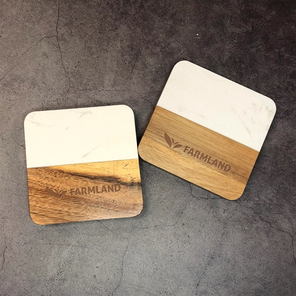 Marble and wood coaster set... from ASI 98766 Yanlee Trading Co Ltd